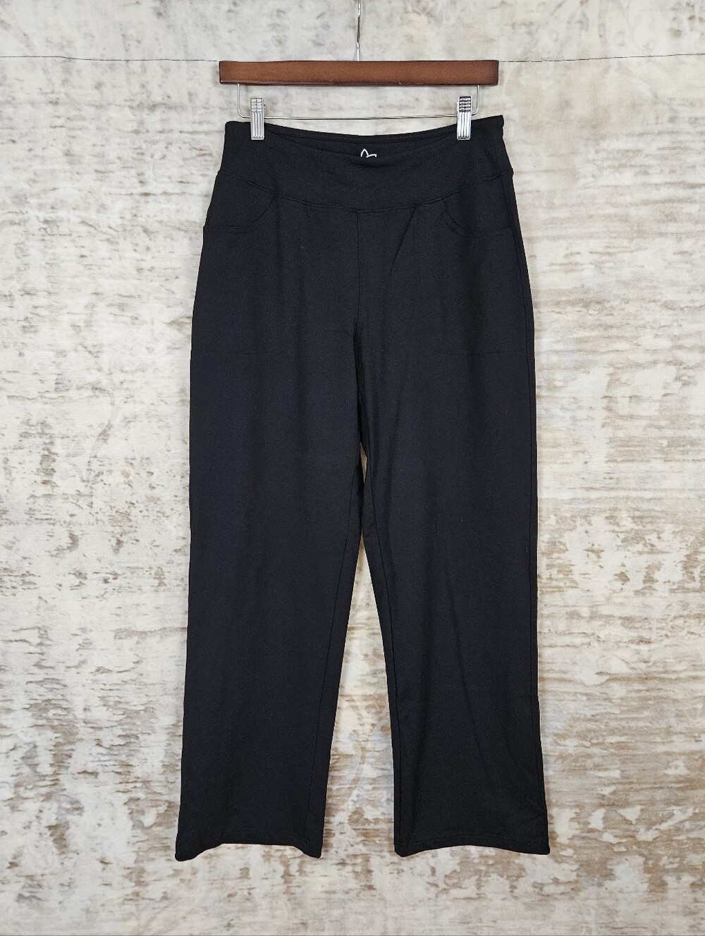 Black Yoga Wide Leg High-Rise Leggings Size Medium Yogipace Activewear